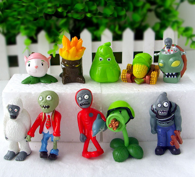 

Игрушки Растения против зомби Набор Plants vs zombies 10 фигурок