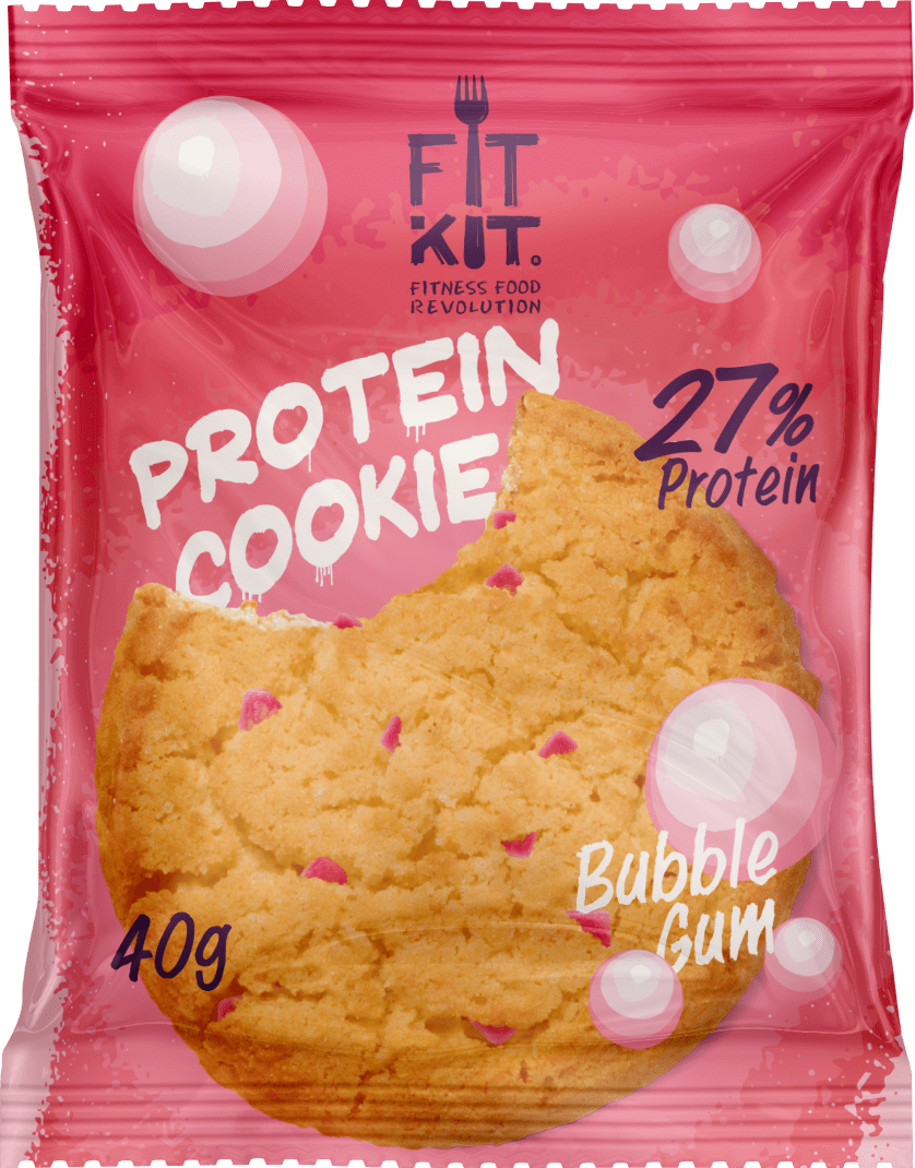 

Протеиновое печенье Fit Kit Bubble Gum (40 грамм)