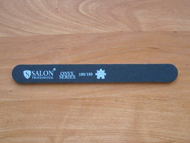 

Пилка "Salon professional"- черная, прямая, 100/180 грид, двустороняя