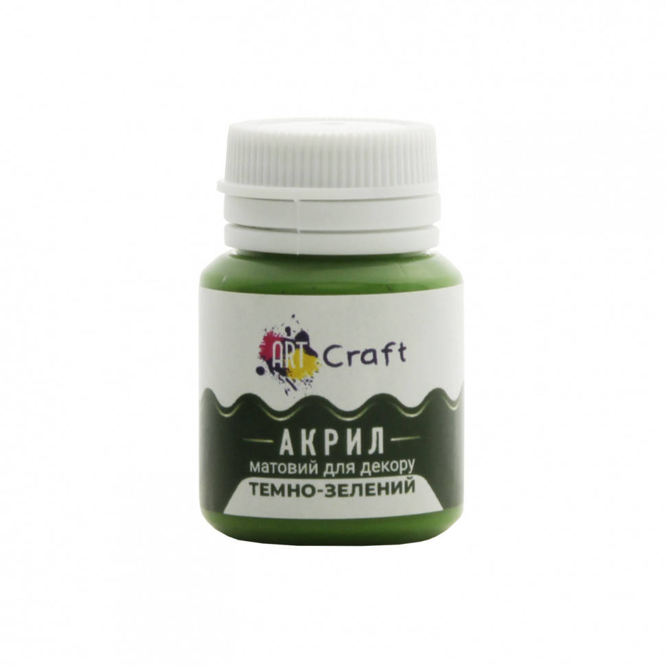

Акриловая краска для декора Матовая Art Craft AP-4753 20 мл Тёмно-зелёный от LamaToys