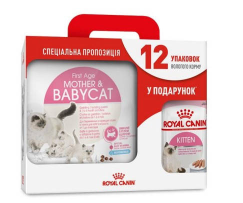 

Royal Canin Mother and Babycat 4кг корм для котят +12 паучей в подарок