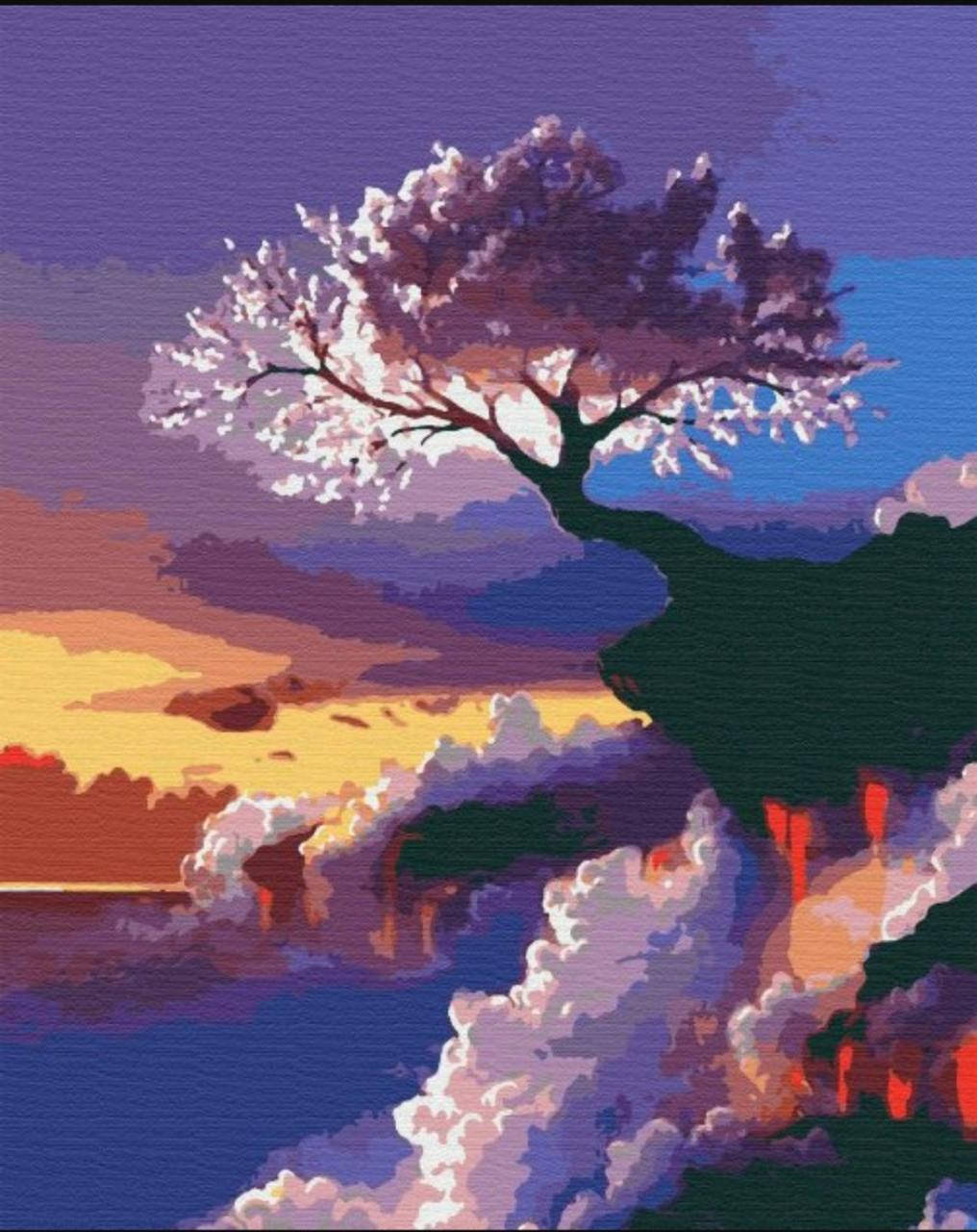 

Картина по номерах "Сакура" RB-0031BLCB