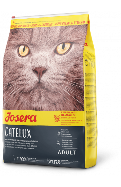 

Josera Catelux 10 кг корм с уткой и картофелем с эффектом выведения шерсти