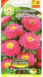 

Сад-Огород. Семена Цветы Астра помпонная Джессика, 0.2 г