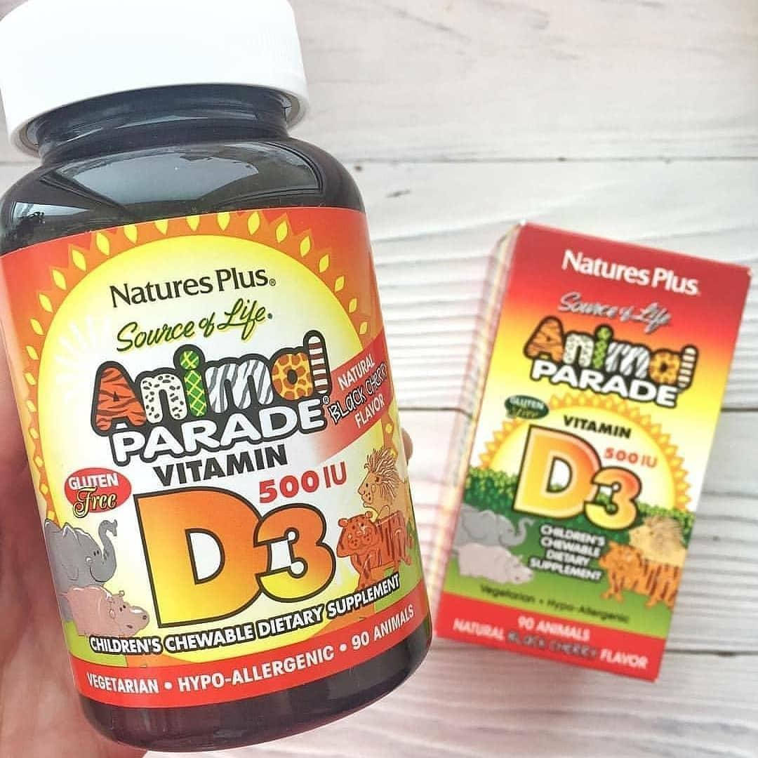 

Витамин D3 для детей, 500 МО в жевательных таблетках, детский Д3 от Айхерб