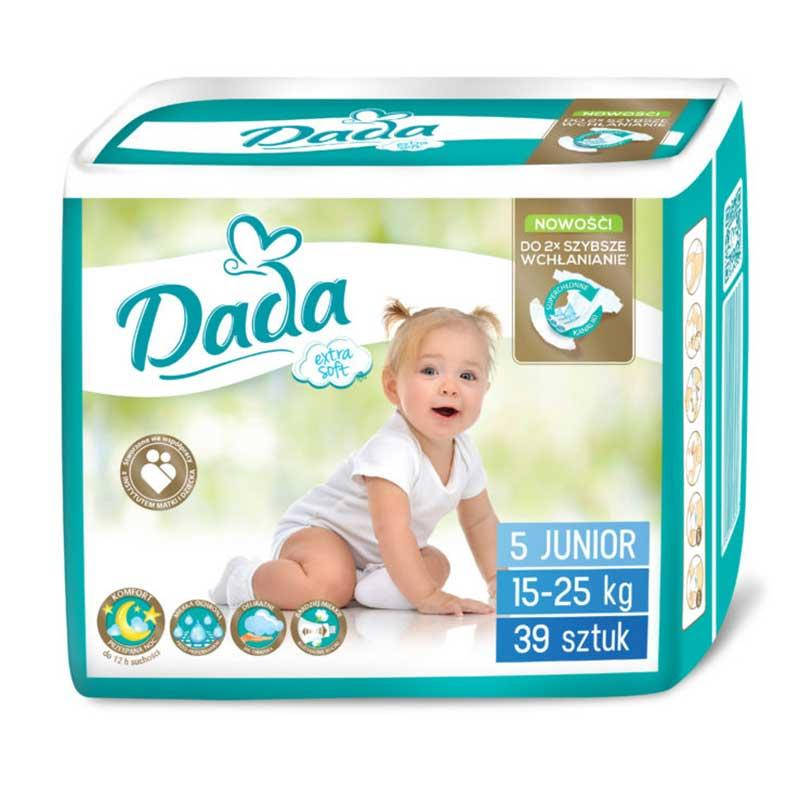 

Подгузники Dada ( Дада ) Extra Soft Junior 5 (15-25 кг) - 39 шт, Алый