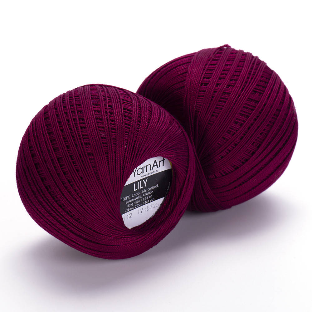 

Yarnart Lily № 0112 бордо