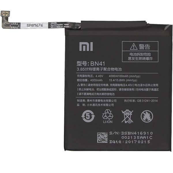 

Аккумулятор BN41 для Xiaomi Redmi Note 4, Li-Polymer, 3,85 B, 4100 мАч, Original