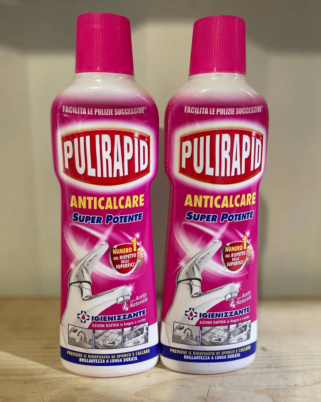 

Засіб від вапняного нальоту з натуральним оцтом Pulirapid Anticalcare ACETO, 500 мл Італія