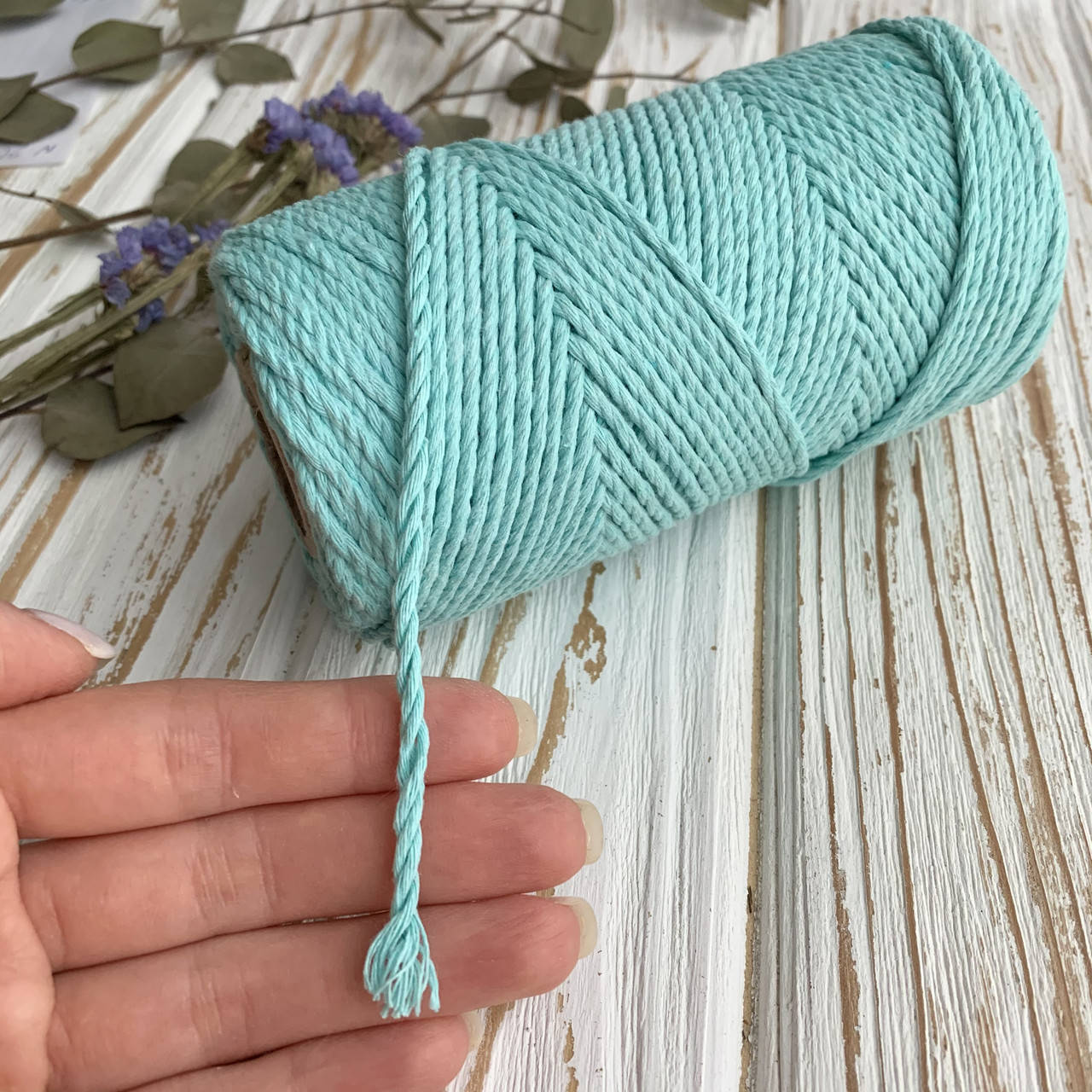 

Эко шнур Macrame Rope 2 mm, цвет Ментол