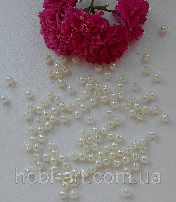 

Бусина 6 мм крем (50 шт) № 01