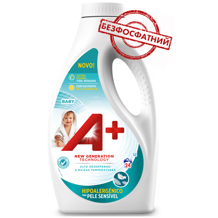 

Гель для стирки А+ Baby 1200 мл 24 пр.