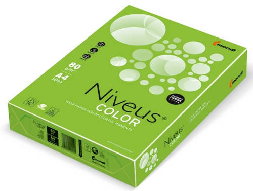 

Бумага цветная интенсив Niveus MA42 500 листов А4 80 г/м2 зеленый (A4.80.NVI.MA42.500)