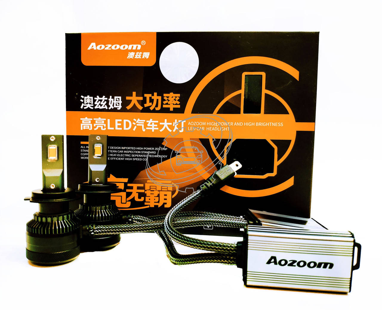 

Автолампы LED светодиодные Aozoom ALH-10 L8 Н7 110Вт Canbus 8400Лм 12В