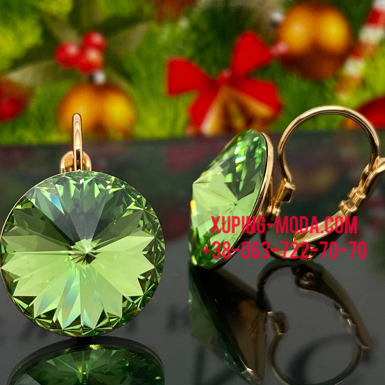 

Серьги Swarovski Xuping 14мм