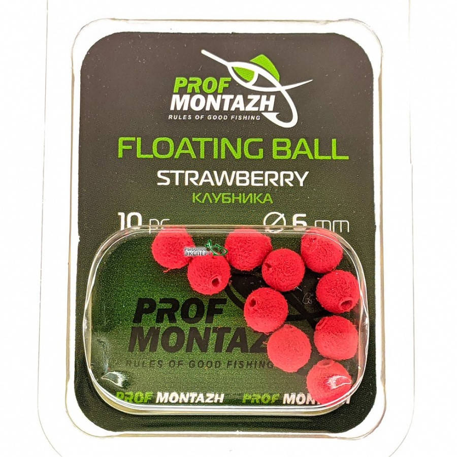 

Насадка плавающая ProfMontazh Floating Ball 5мм Клубника (10шт/уп)