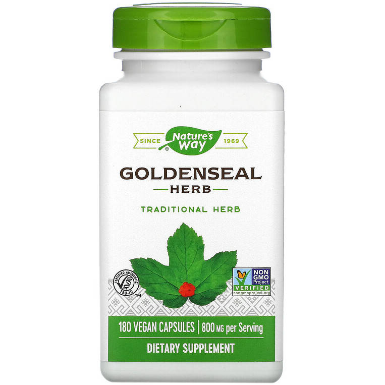 

Желтокорень Nature's Way "Goldenseal Herb" 800 мг (180 капсул)