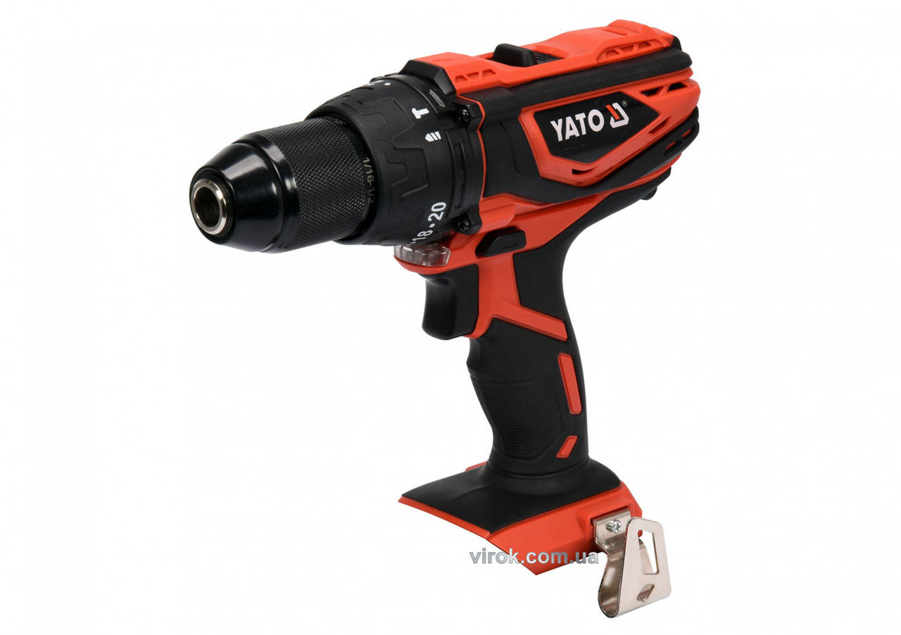

Шуруповерт-дрель ударный аккумуляторный YATO 18 В 40 Нм (без аккумулятора и зарядного устройства) YT-82787