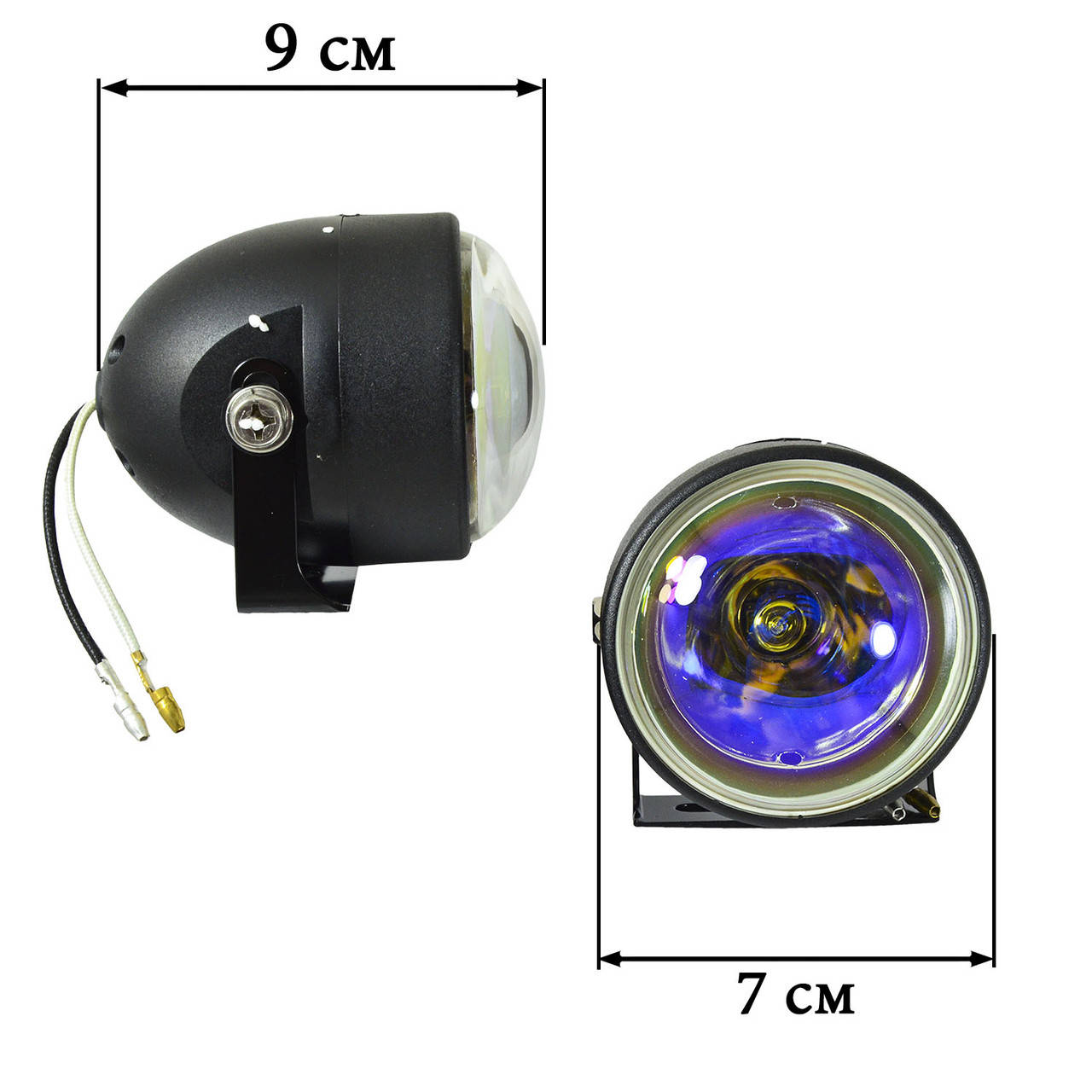 

Фары со стеклом хамелеон, противотуманные универсальные, Белый