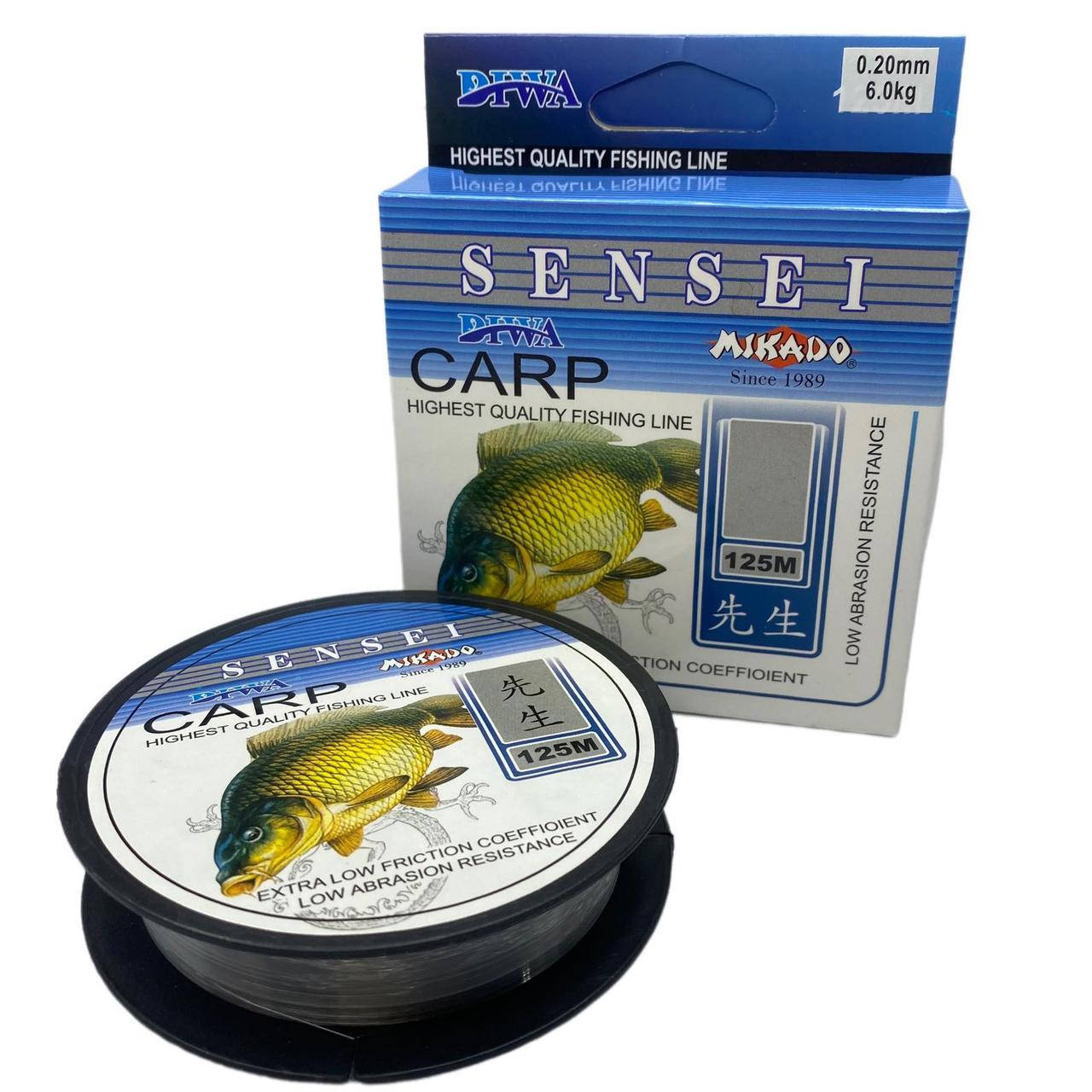 

Леска Mikado Carp Sensei 125 m 0.16mm, Серый