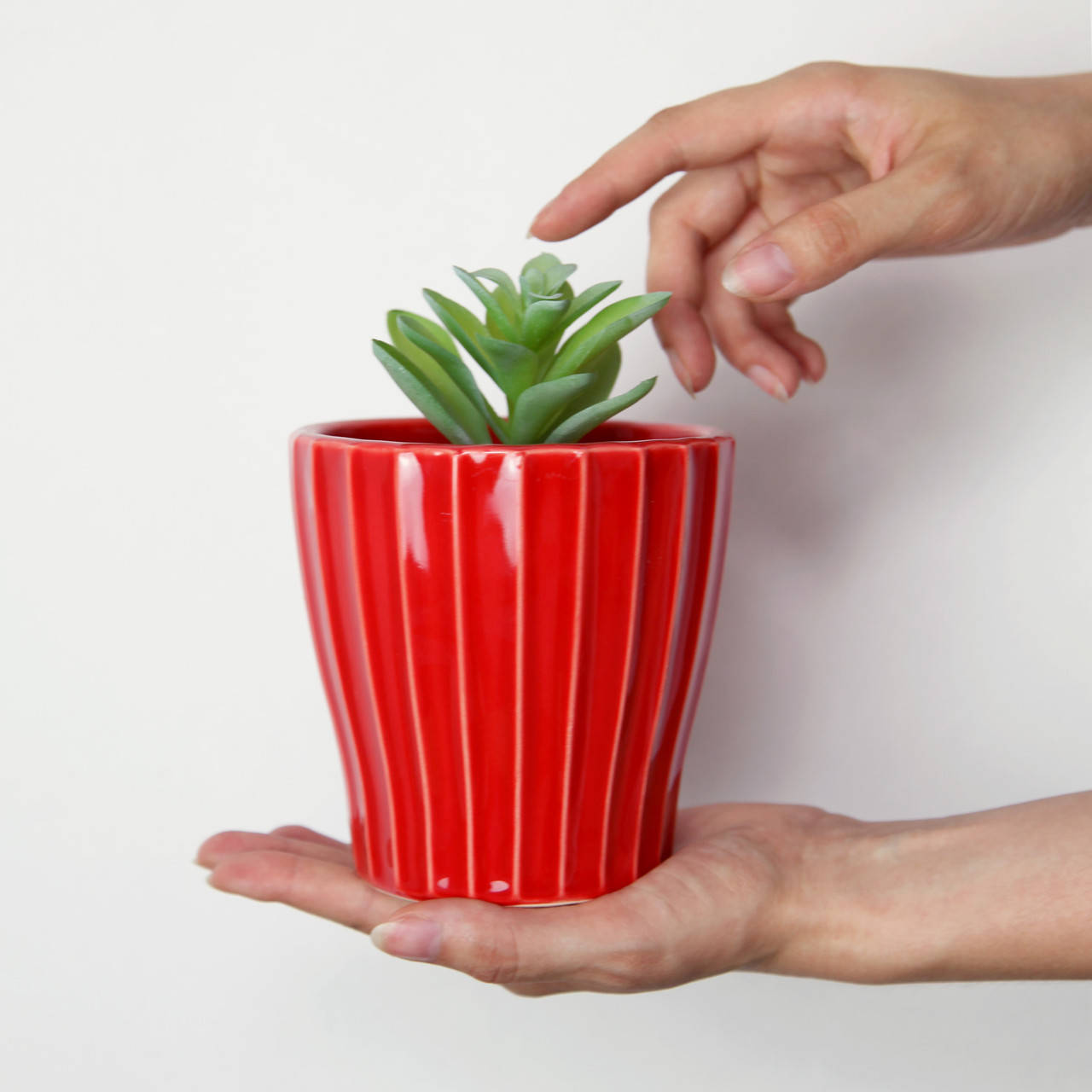 

Вазон керамический для цветов "Кашпо" 0.5 Красный REZON P273