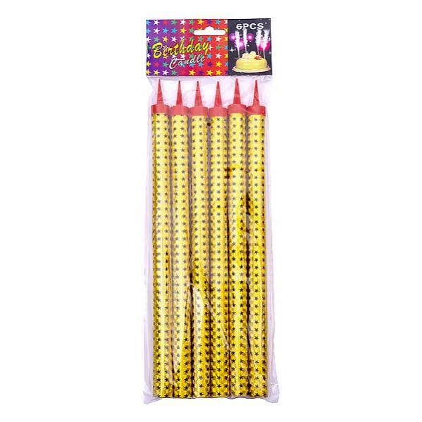 

Фонтаны для торта (холодные фонтаны), 25 см (6 штук), Золотистый