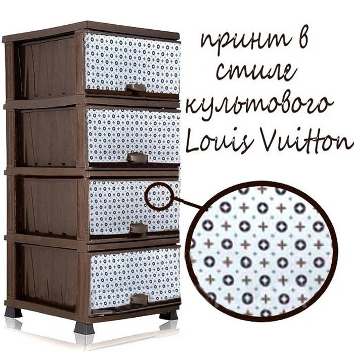 

Комод пластиковый с рисунком Elif Louis Vuitton
