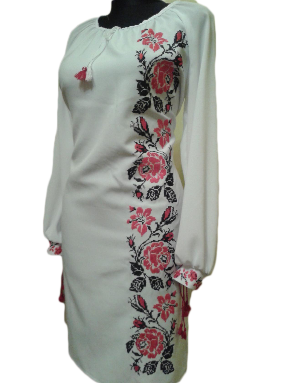 

Вышитое платье "Натали" PU-0005, Белый