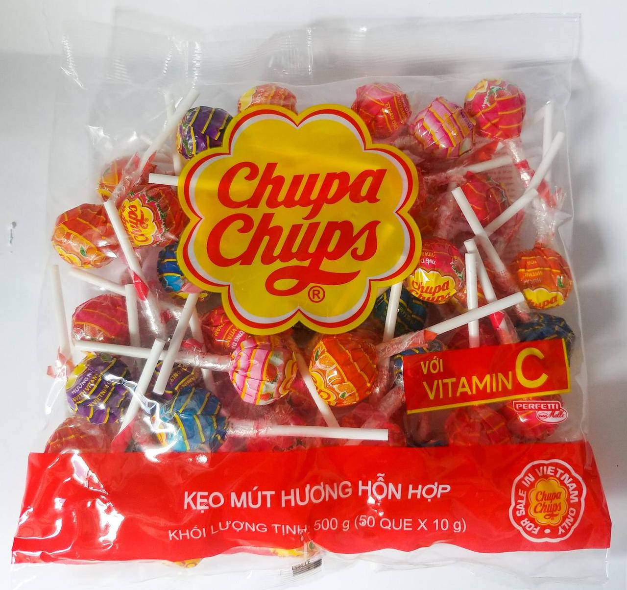 

Chupa Chups леденцы на палочке микс вкусов 50шт х 10g