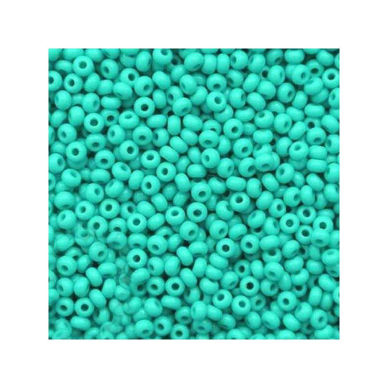 

Чешский бисер Preciosa 10/0 № 63130, бирюзовый натуральный, 50 грамм