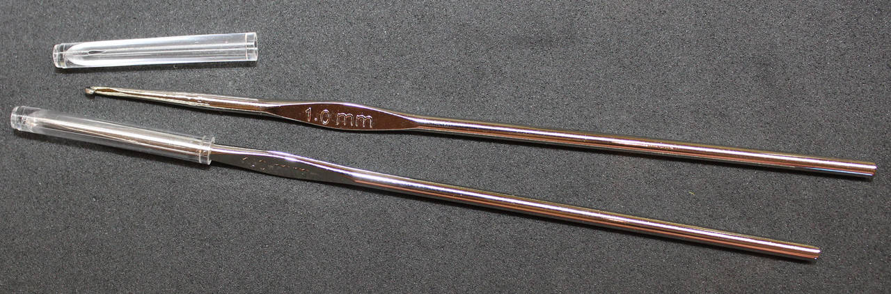 

Крючок для вязания ROSE, №1,0мм, длина - 12см