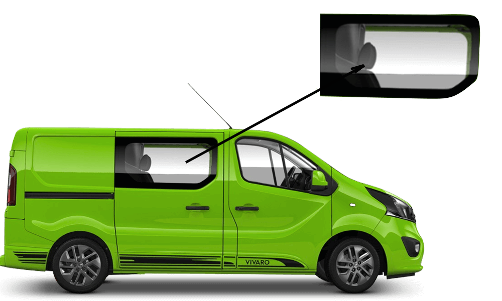 

Боковое стекло Opel Vivaro 2014-2018 переднее правое