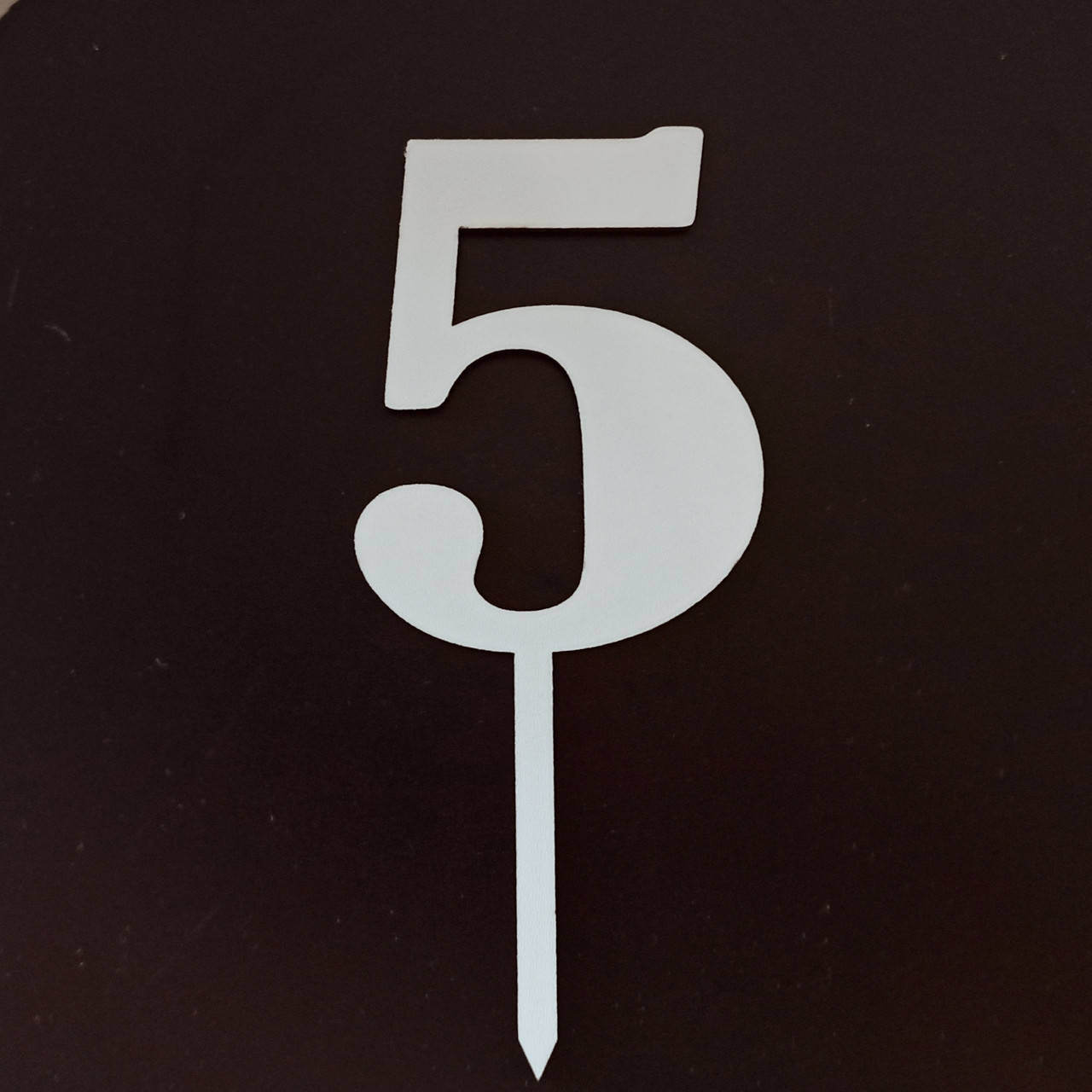

Топпер (фигурка на торт) Цифра 5, для тортика
