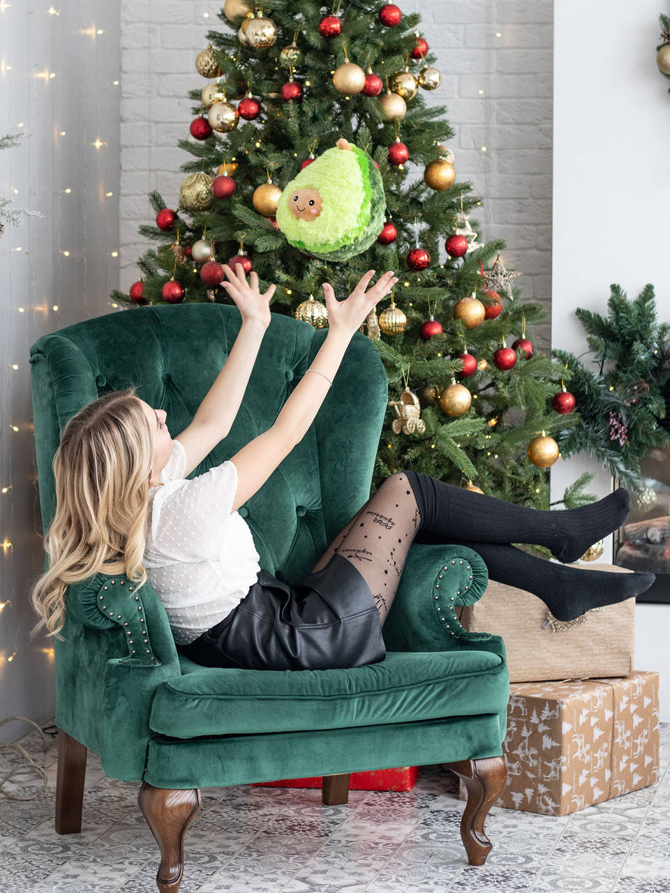 

Мягкая плюшевая игрушка Loveocado авокадо 30 см зеленый, Зелёный