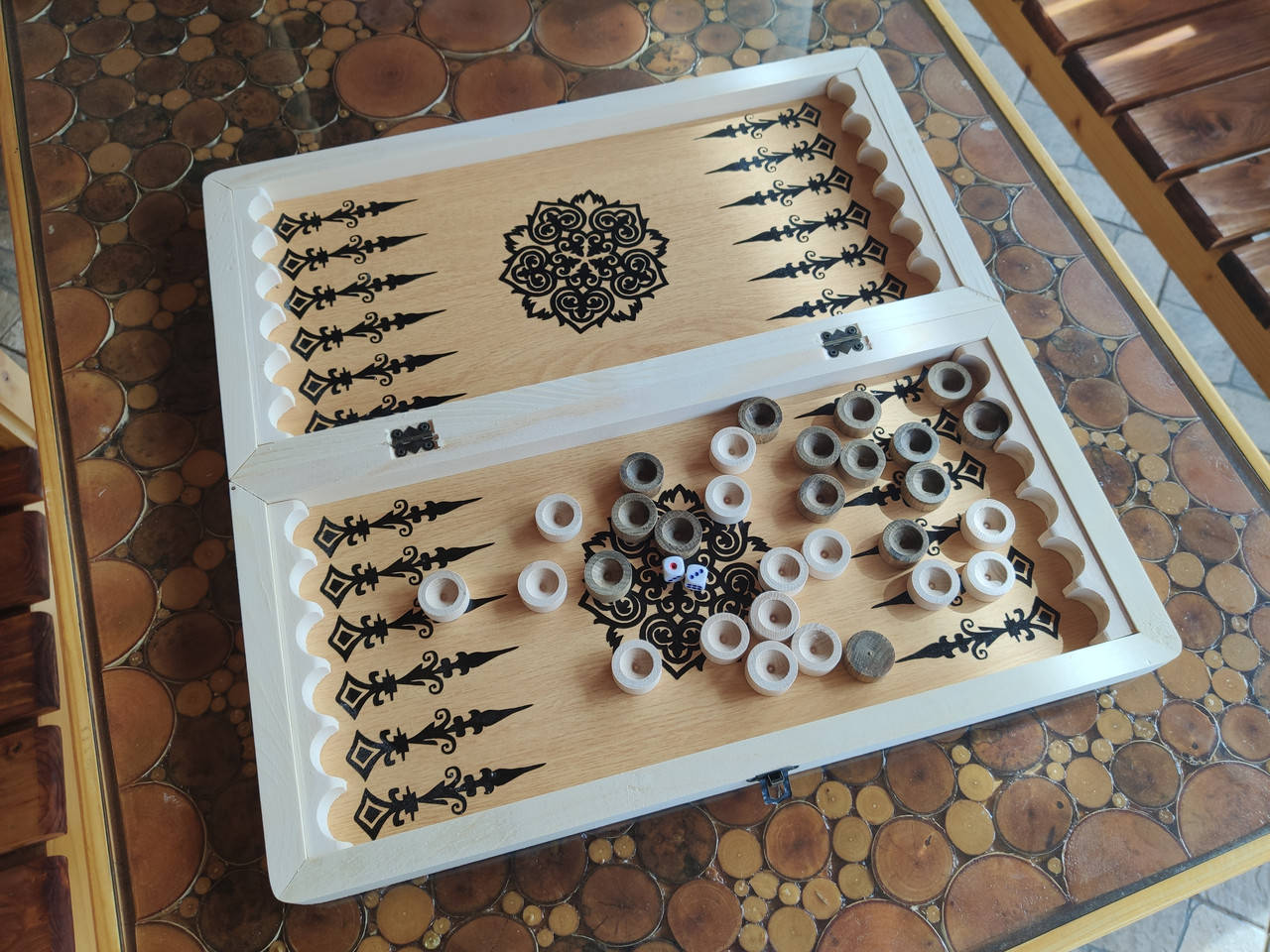 

Игра "нарды + шашки" 2 в 1 деревянные 50*50см
