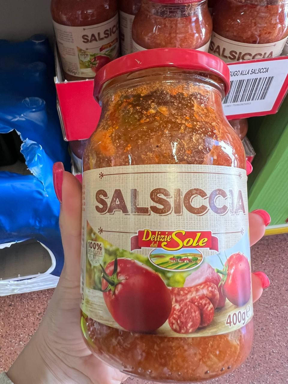 

Итальянский томатный соус к пасте "Salsiccia" 400 гр. Италия