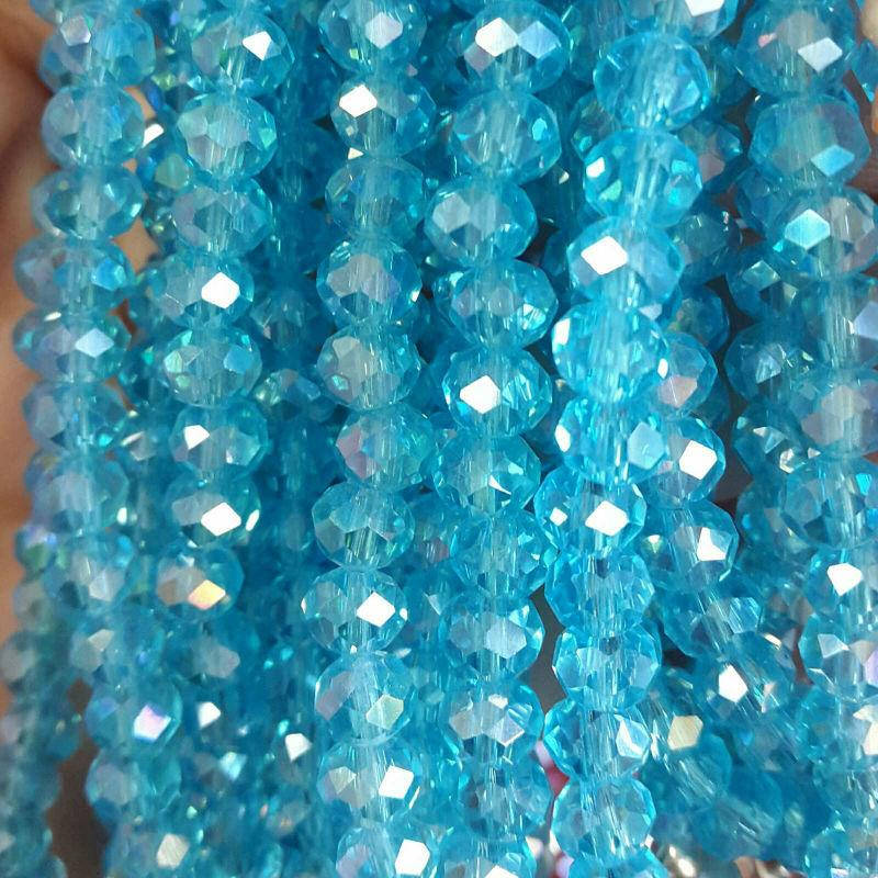 

6мм рондели Aquamarine_AB 98шт
