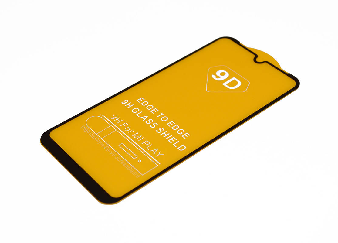 

Защитное стекло 9D Xiaomi Mi Play (0.3mm 9H), Черный