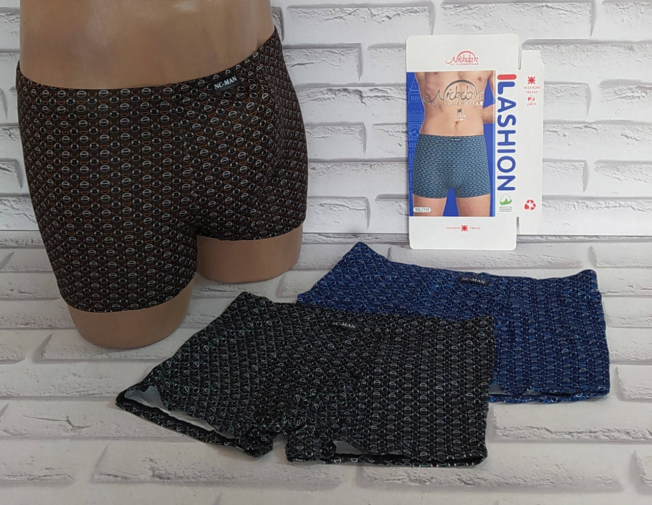 

Трусы мужские 3XL (52-54) боксеры NC-MAN (7112), Разные цвета