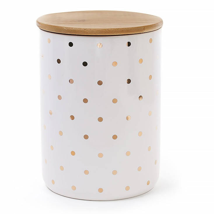 

Банка фарфоровая Горошек 1,2л, Коричневый