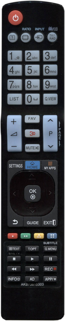 

Пульт для телевизора LG AKB73615303