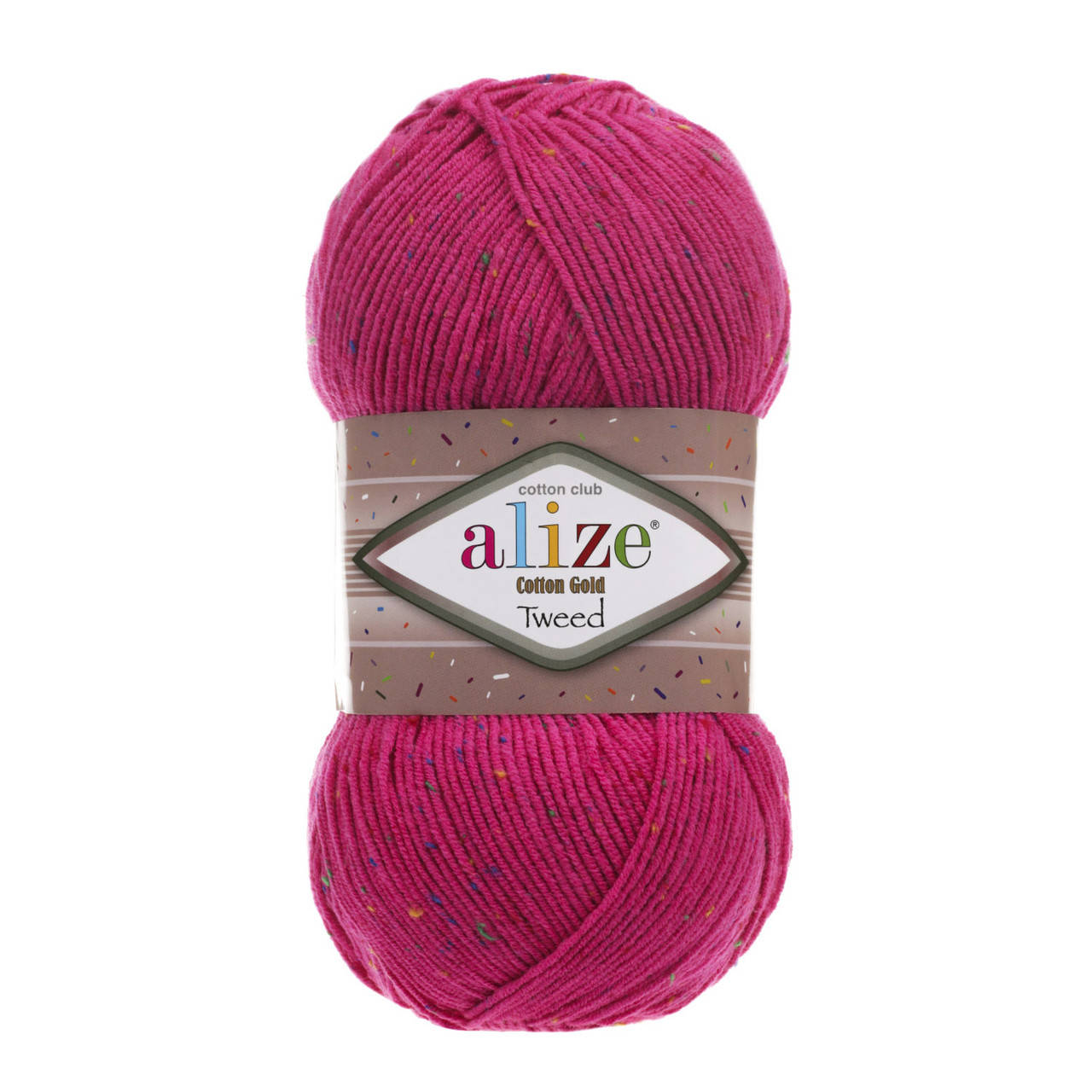 

Пряжа Alize Cotton Gold Tweed 149 фуксия