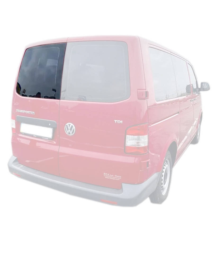 

Заднее стекло VW T5 (03-) Левое на розпашную дверь с Електрообогревом (Фольксваген Т5), Зелёный