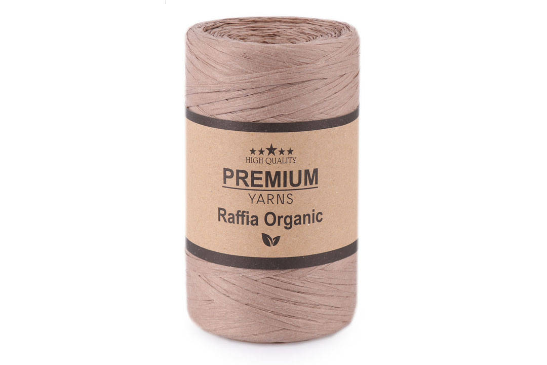 

Premium Yarn Raffia Organic, Крафт №18, Коричневый