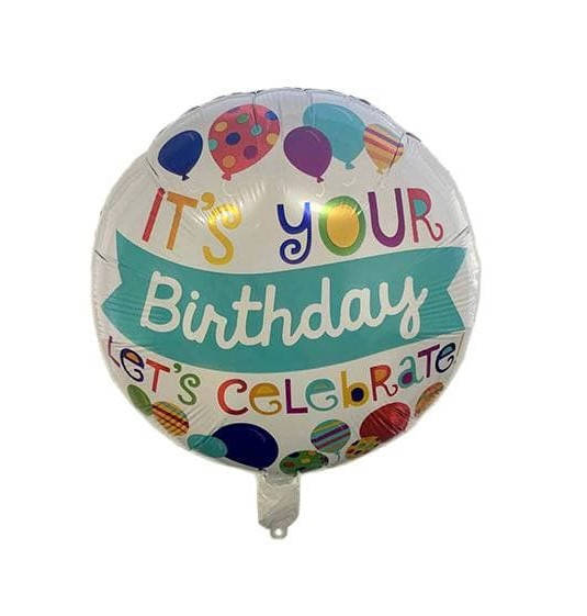 

Воздушный фольгированный шар Its your Birthday (Китай), Разные цвета