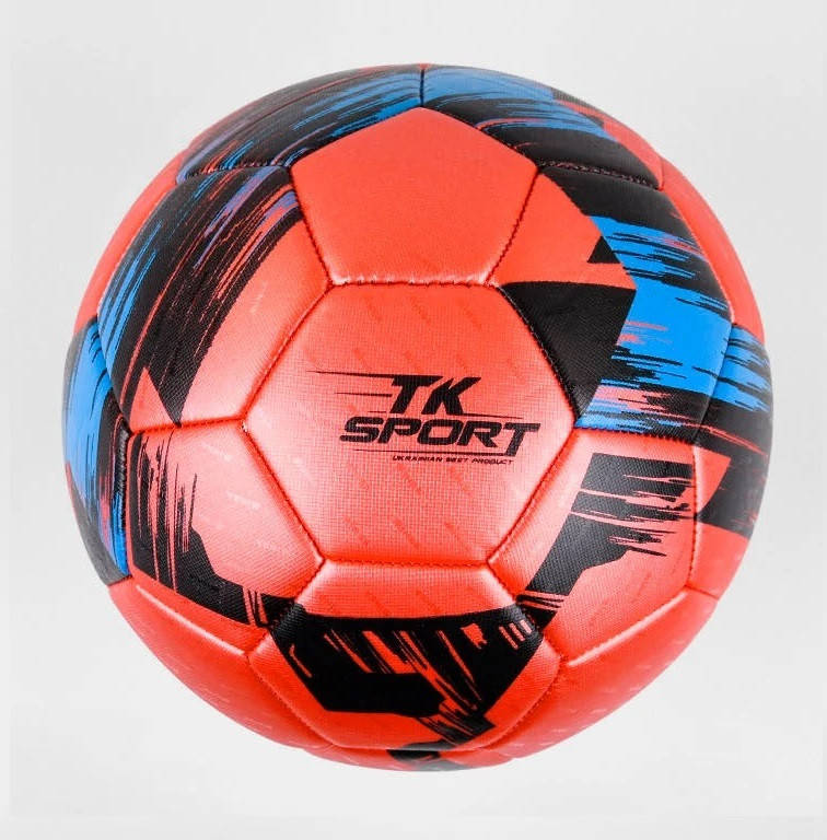 

Мяч футбольный TK Sport №5 370 грамм Красно-черный (C 44449/1)