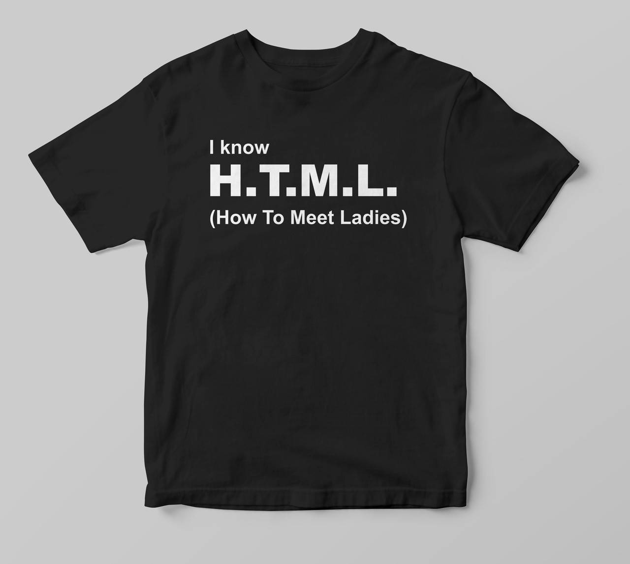 

Футболка I know html