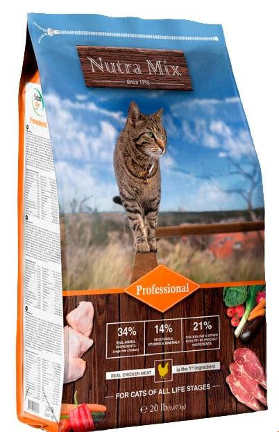 

Nutra Mix Cat Professional 9,07кг - корм для активных кошек