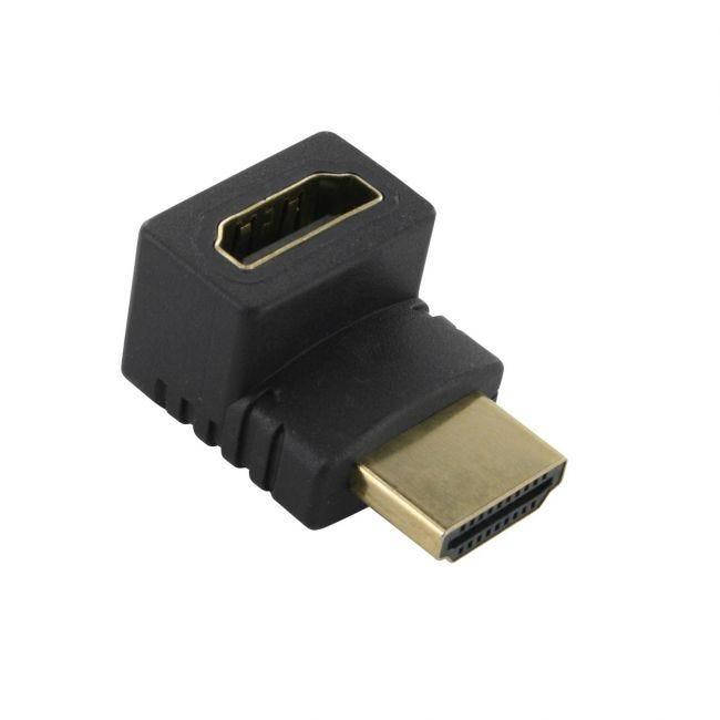 

Перехідник моніторний HDMI M/F (адаптер) Delock 90швниз v1.3 Gold Черный(70.06.5071)