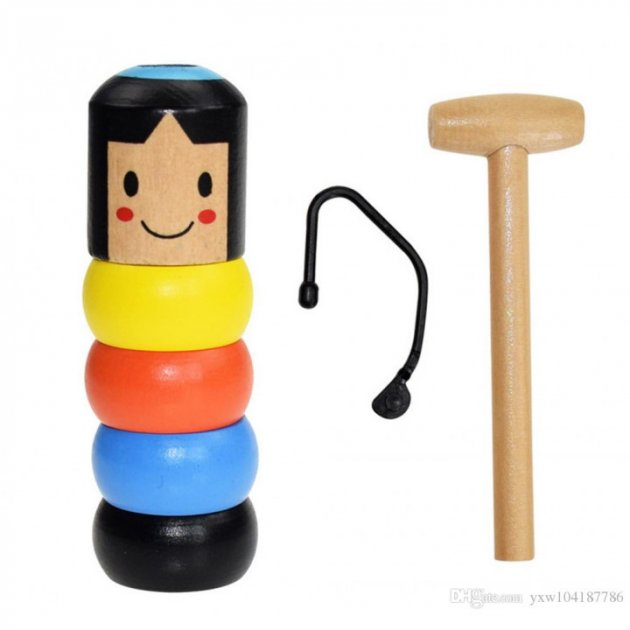 

Волшебная игрушка для фокусов деревянный человечек Дарума Small a wooden man